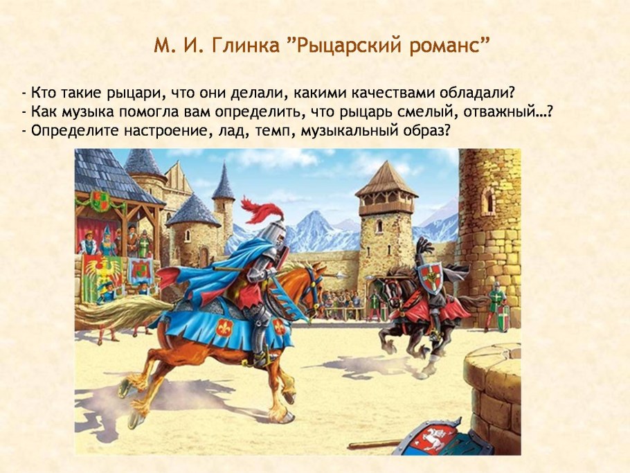 Образ рыцаря и его вооружение