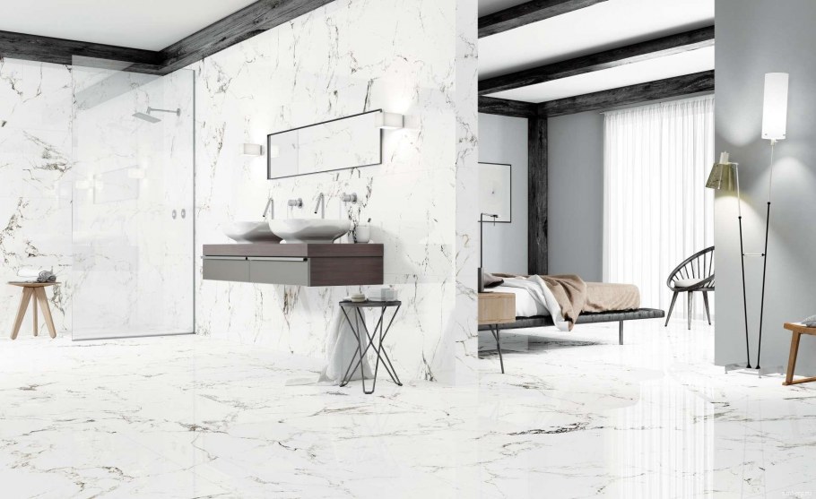 (Kutahya) керамогранит Opal Bone Rektifiye Parlak Nano 60*120