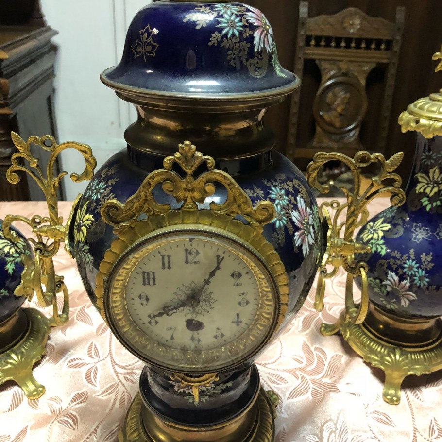 Часы каминные Винтаж антиквариат