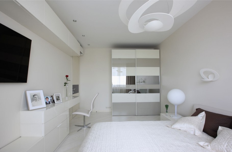 Спальня Минимализм в светлых тонах