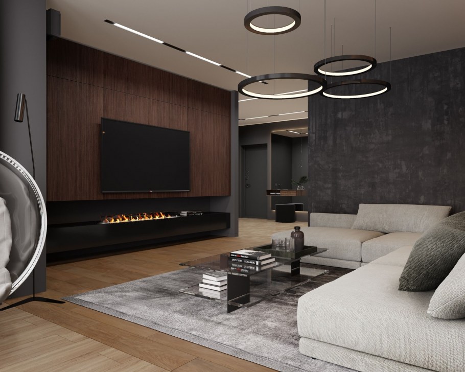 Большая гостиная Минимализм