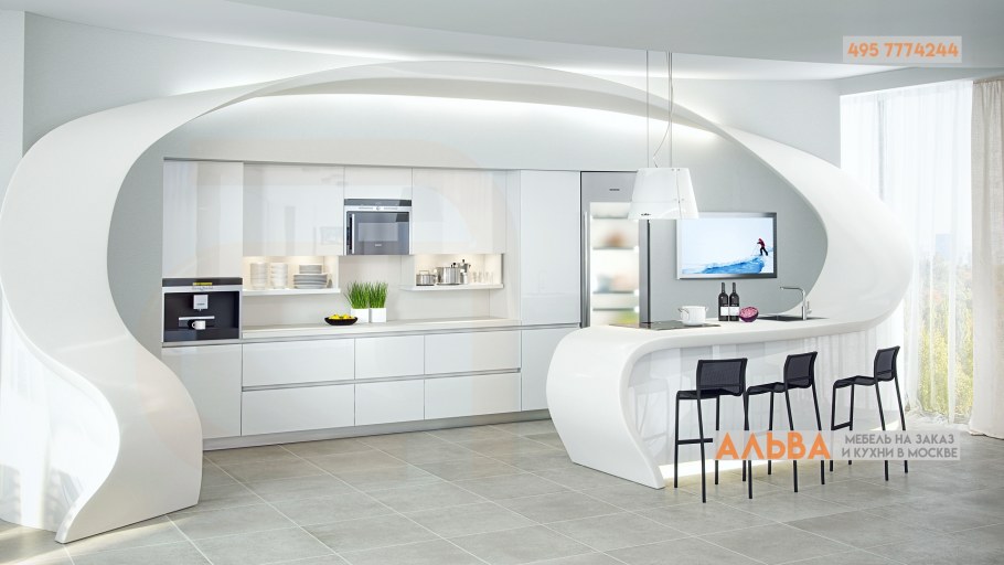 Кухня в стиле футуризм