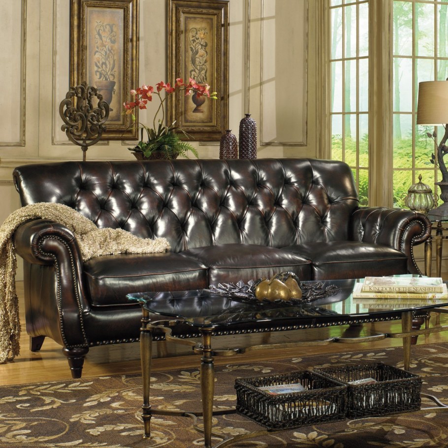 Диван кожаный Линкольн