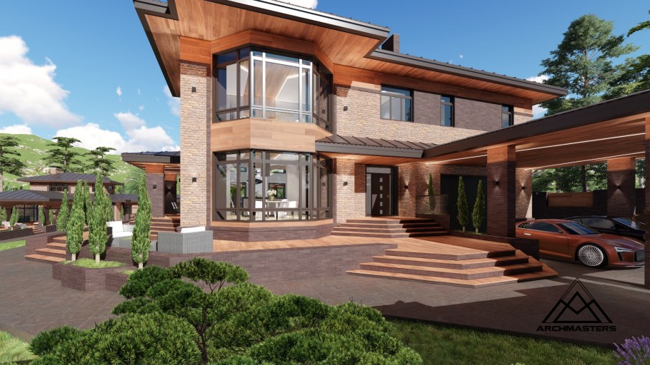 Дом в стиле Райта Архитектор Михаил Баранов