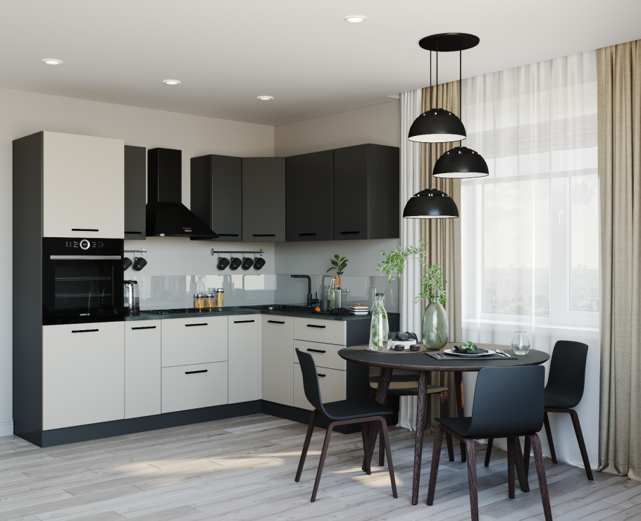 Кухня лофт 3200х1400