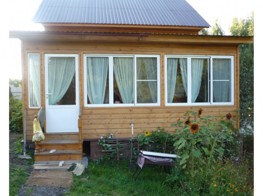 Терраса с панорамными окнами