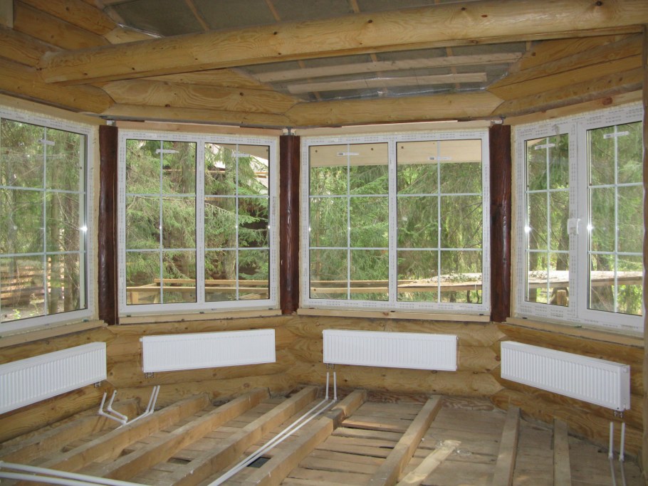 Окна на веранду на даче