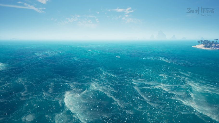 Бирюзовый закат на море