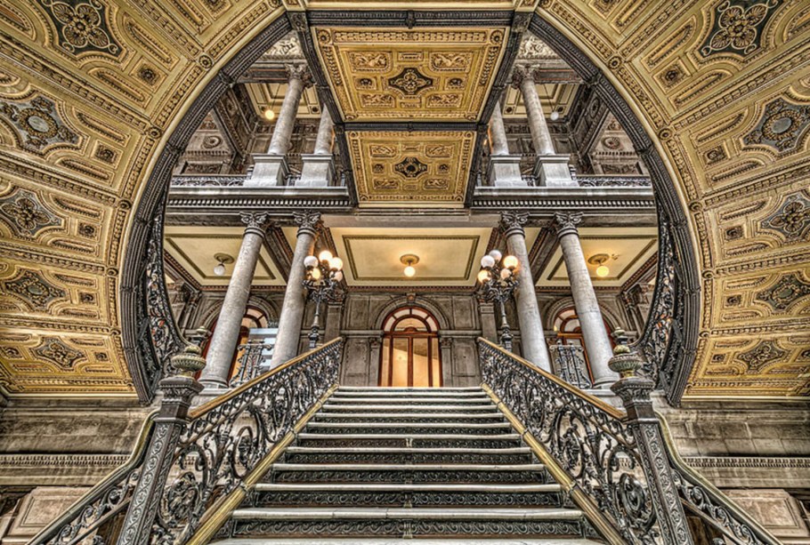 Паласио Насиональ Мехико дворец интерьер