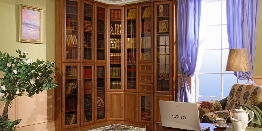 Panamar шкаф книжный орех 825.001/835