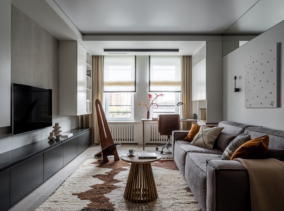 Просторная гостиная в квартире