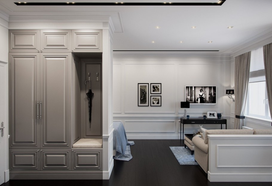 Прихожие в коридор Неоклассика