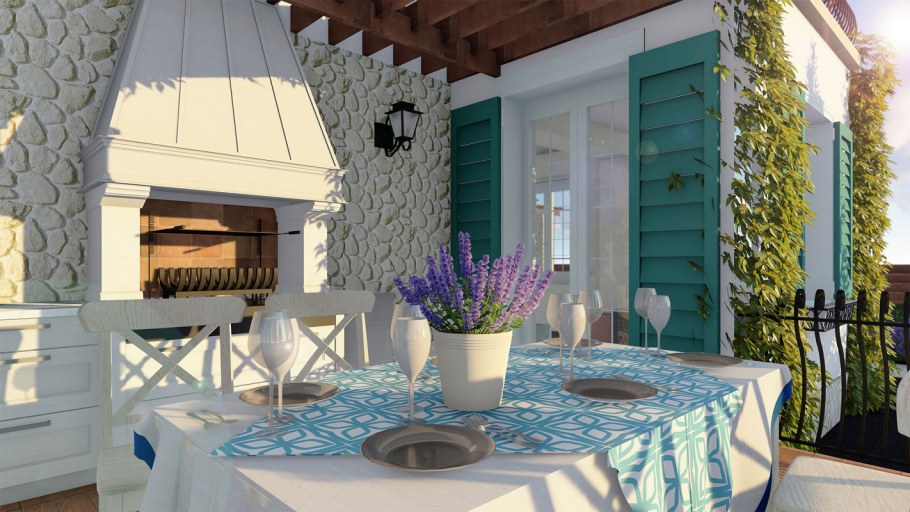 Садовая мебель в средиземноморском стиле