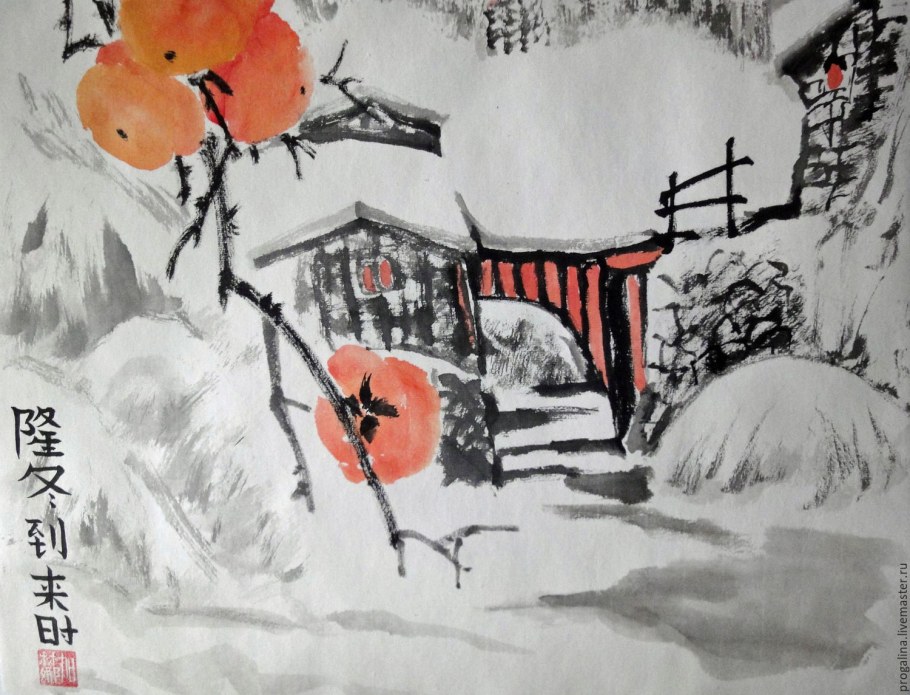 Пейзаж в японском стиле