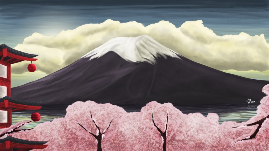 Хурма в японской живописи