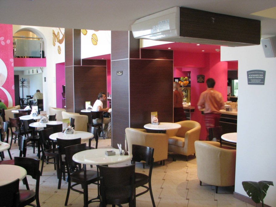 Проект интерьера кафе