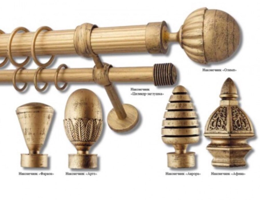 Цвет золото антик карниз