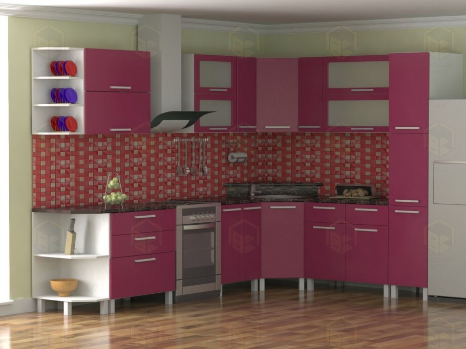 Кухня София олива сирень