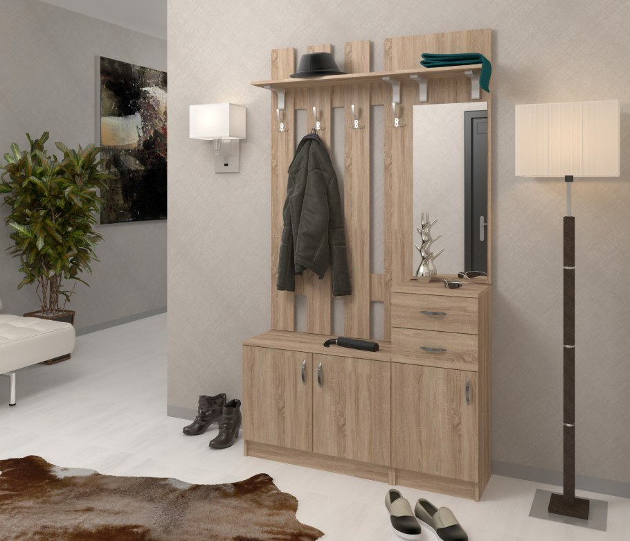 Прихожая Скандинавия Люкс Ижмебель