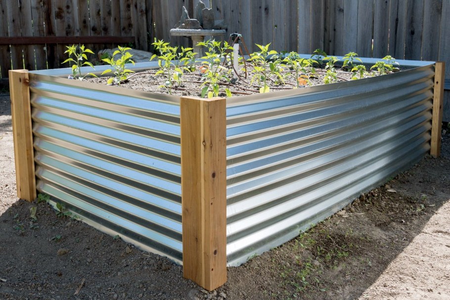 Грядки на заборе