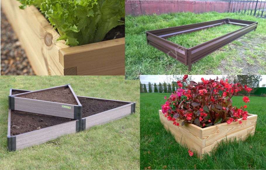 Грядки из досок оригинальные для дачи
