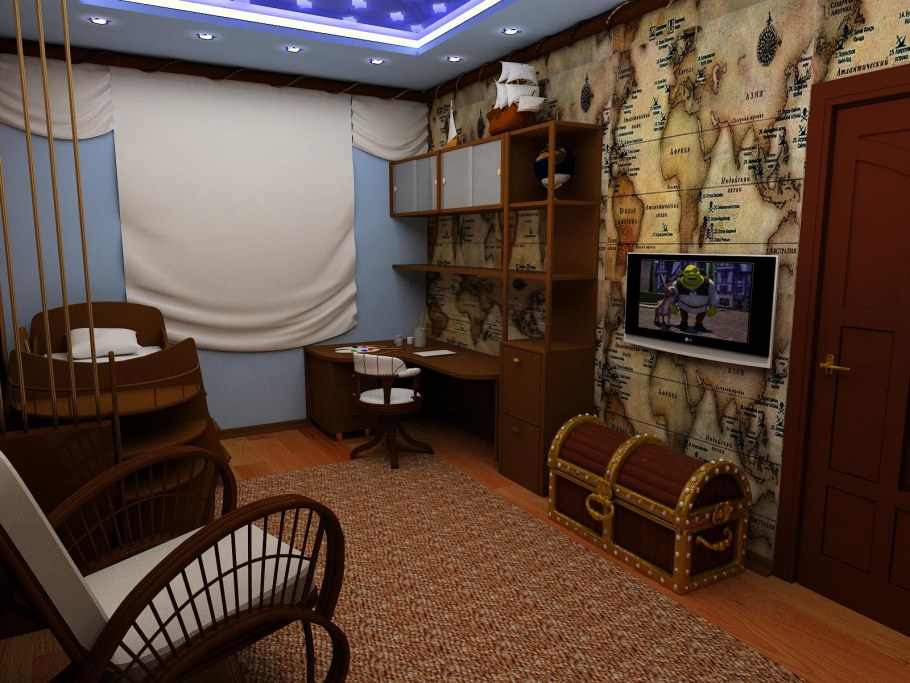 Комната для мальчика в стиле пиратов