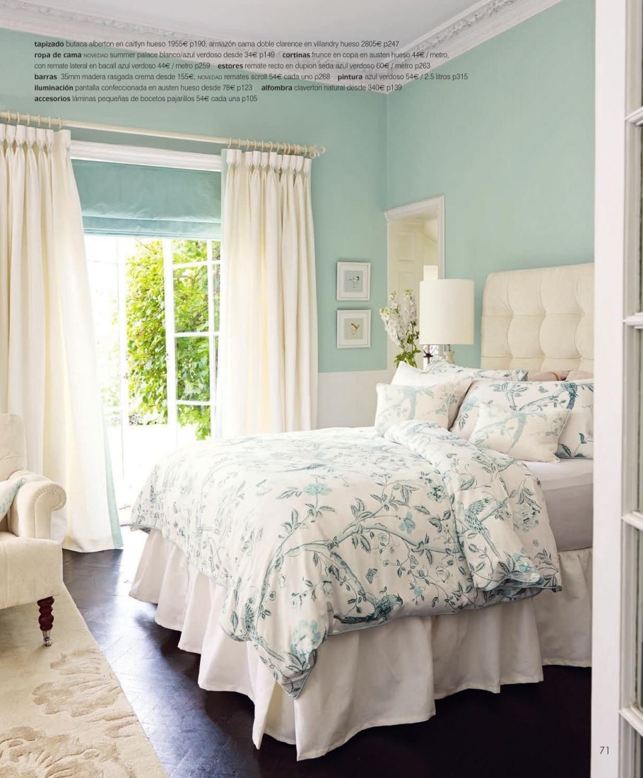 Ментоловый цвет в французском интерьере