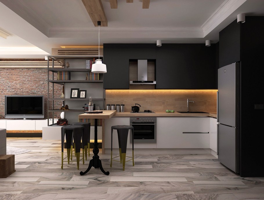 Барные стойки в стиле лофт