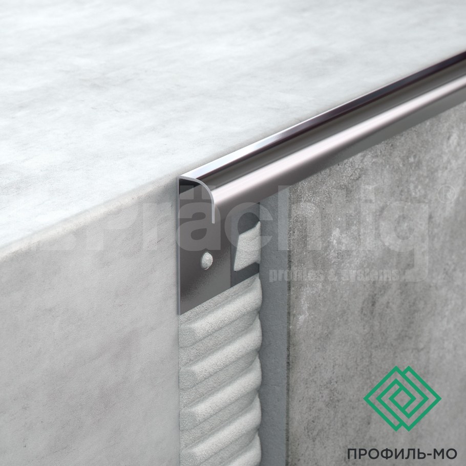 Трим для плитки хром 10 мм