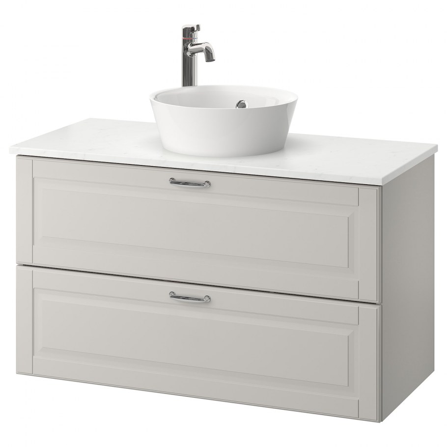 ГОДМОРГОН/ТОЛКЕН КАТТЕВИК шкаф со столешницей 40см раковина