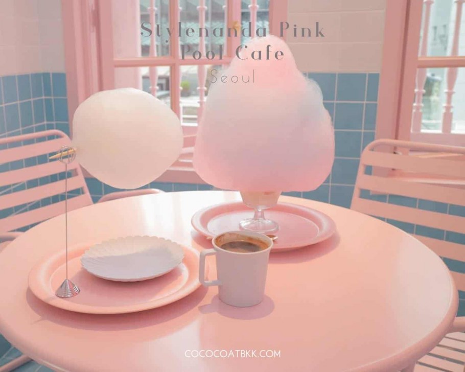 Розовый интерьер кафе