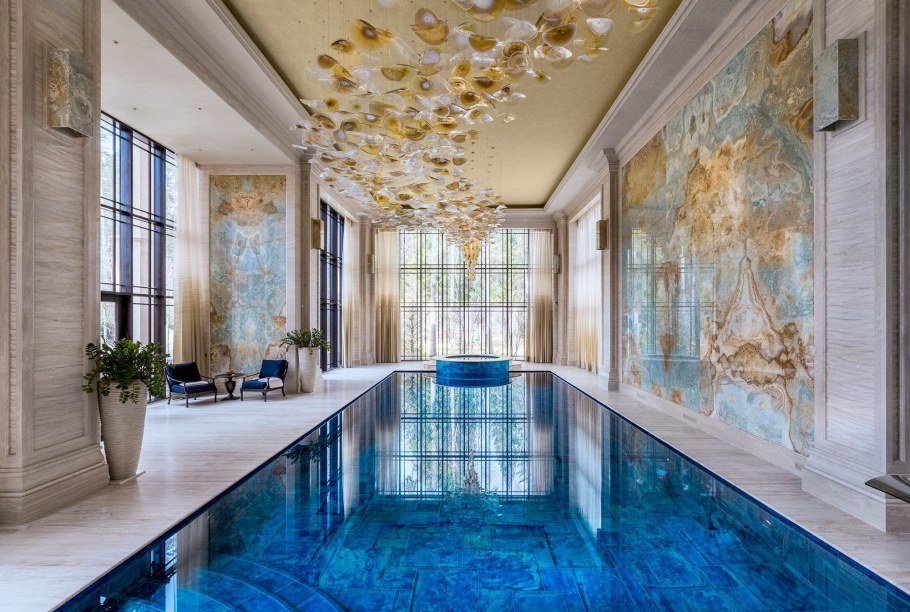 Декор бассейна в доме