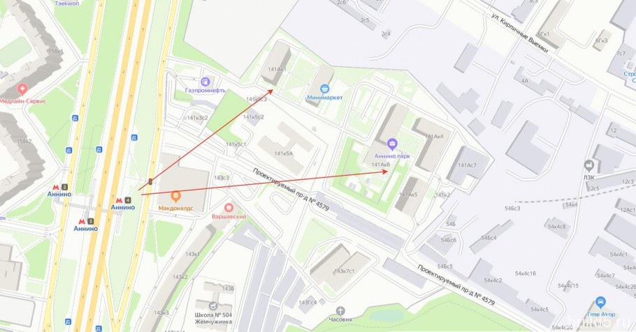 Широкий тротуар