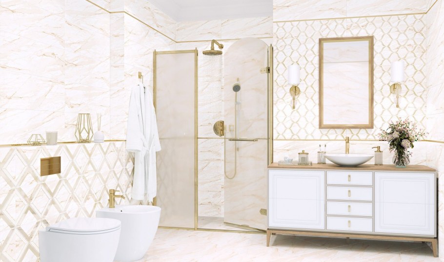 Плитка для ванной Avrora Delacora