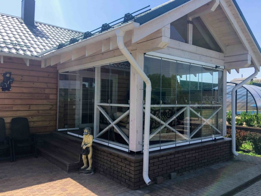 Застекленная веранда фасад