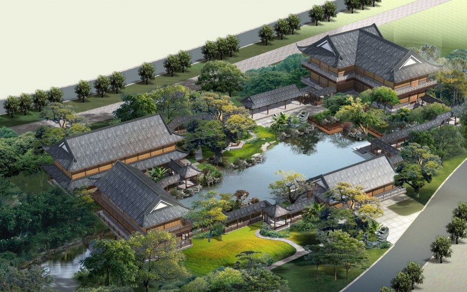 Традиционная китайская усадьба типа сыхэюань