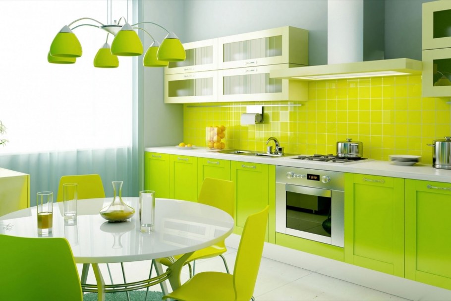 Фартук для кухни лимоны