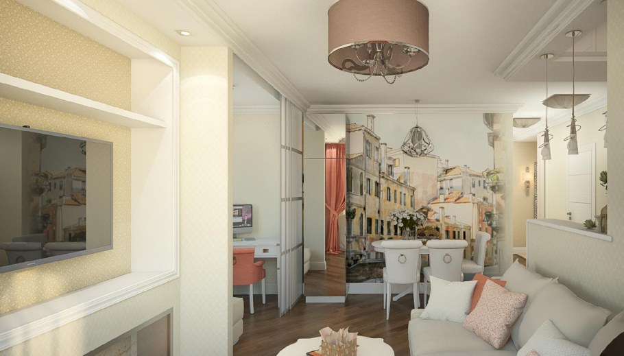 Интерьер квартиры 63 кв.м