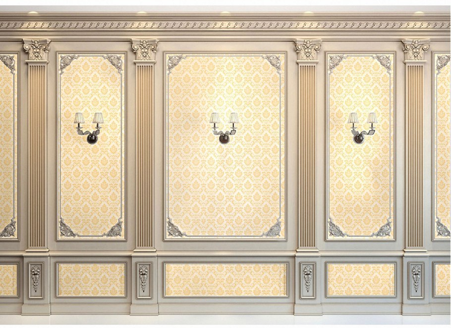 Стена с молдингами молдингами текстура