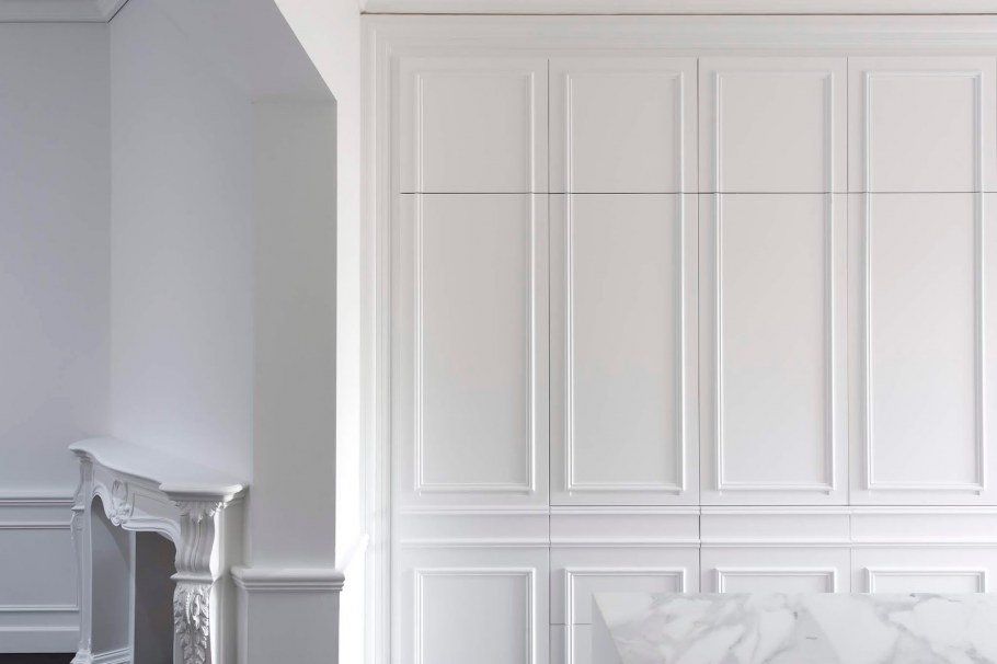 Стеновые панели буазери белые текстура