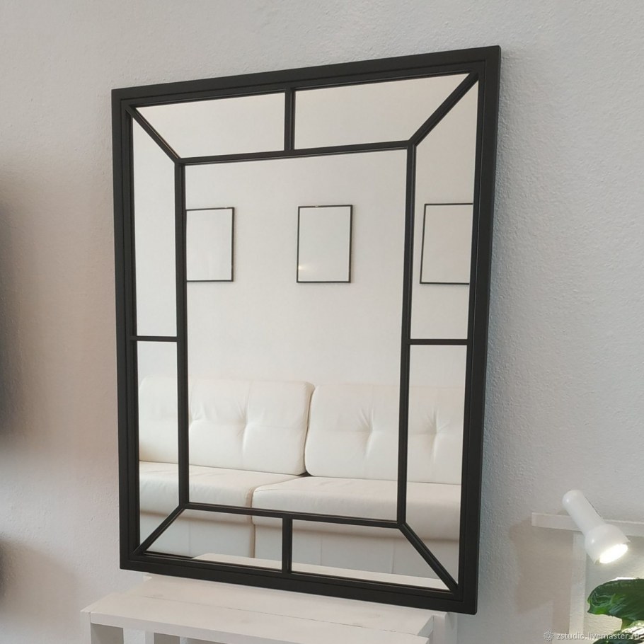 Зеркало Metal-2 в тонкой металлической раме IMR-977658