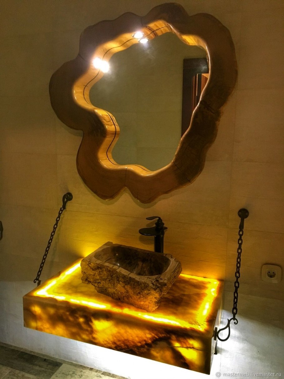 Зеркало лофт слэб