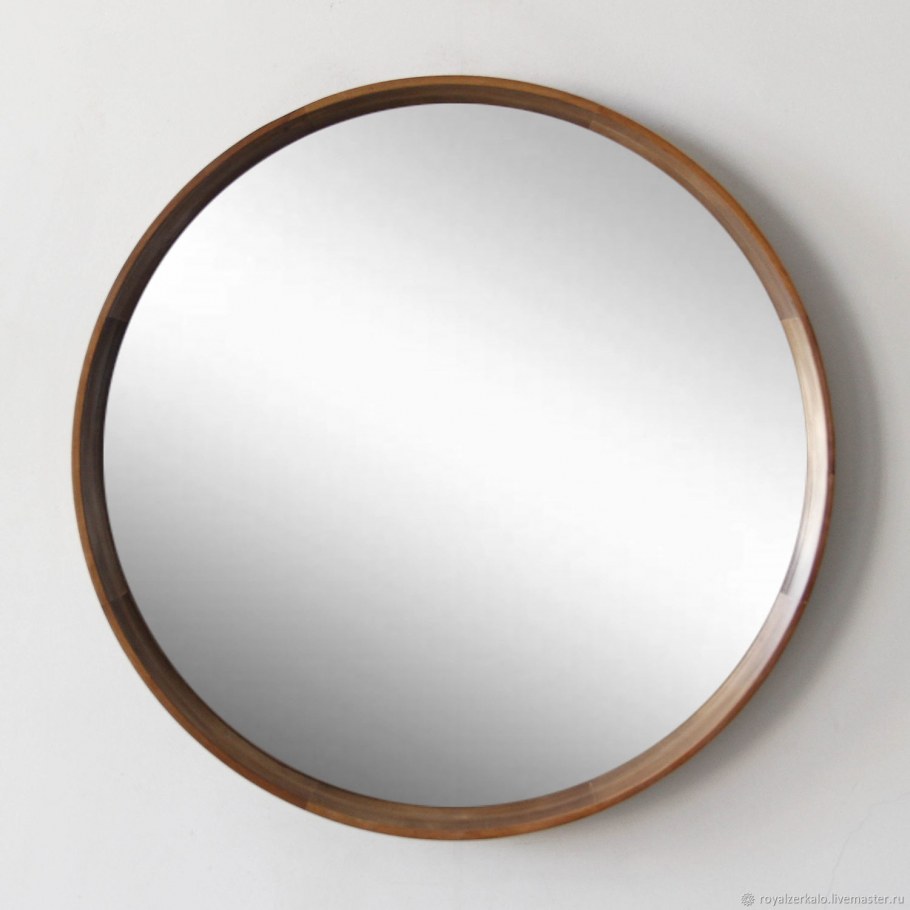 Зеркало круглое excellent Virro d=80 (черный мат)