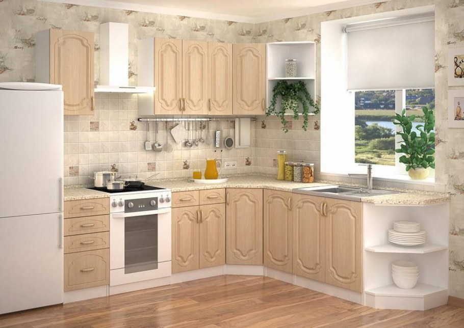 Кухня Настя береза модульная Сурская мебель