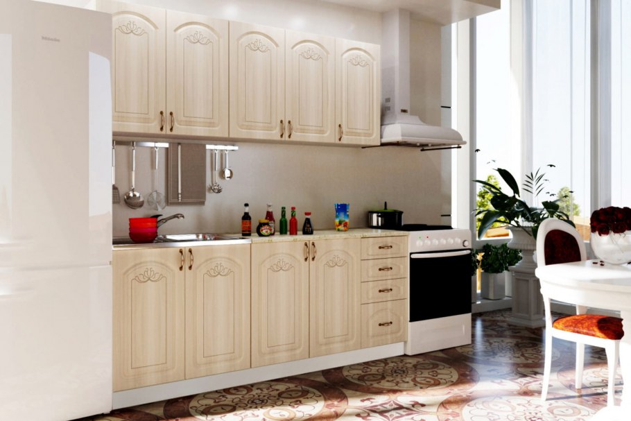 Модульная кухня София с фасадами Верона сосна белая ИЦ