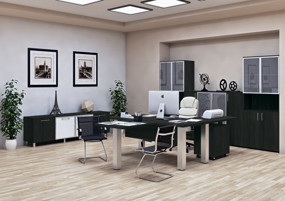 Мебель VP_Chicago n стол руководителя 190 темн. Дуб