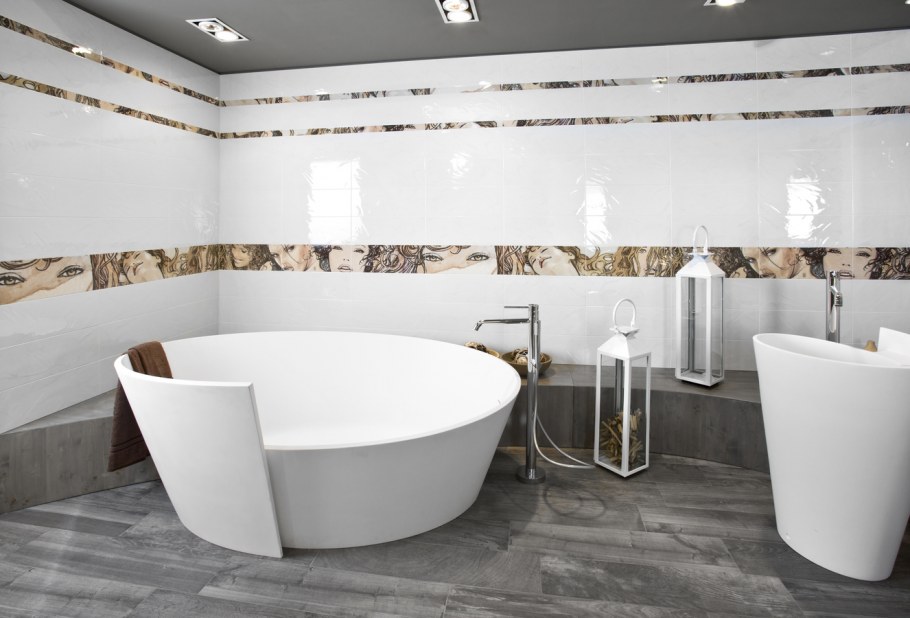 Плитка настенная Unitile Персиан серая