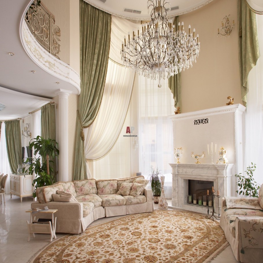 Красивые гостиные комнаты