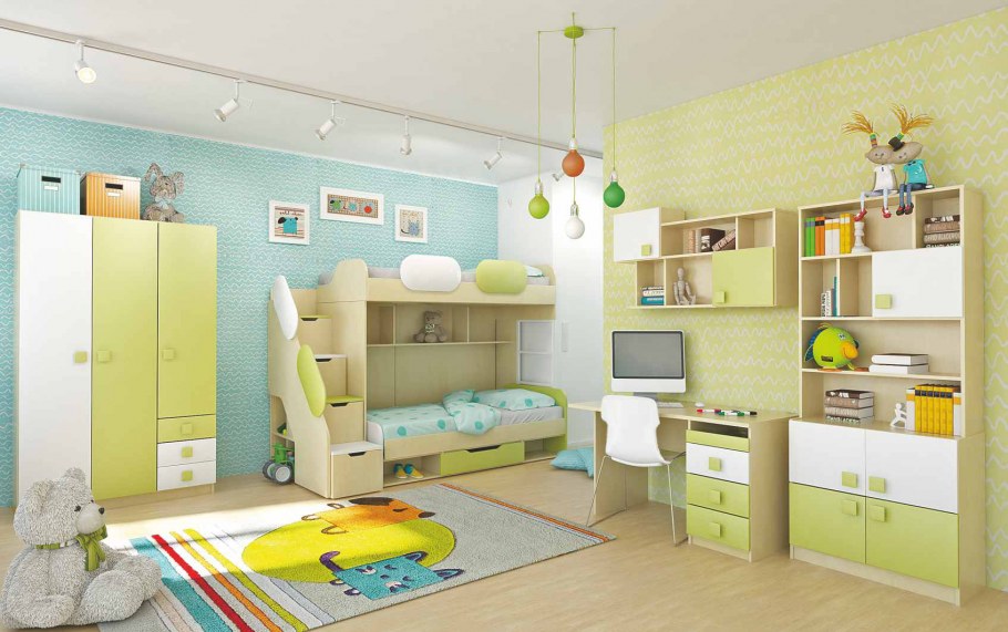 Шведская стенка в детской комнате