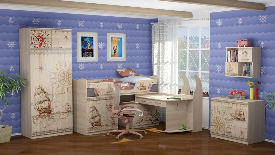 Детская модульная мебель Дельта